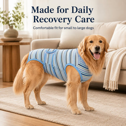 Ortekor Breathable Dog Recovery Suit for Spay & Neuter Recovery, Soft Cone Alternative Onesie to Help Reduce Licking After Surgery