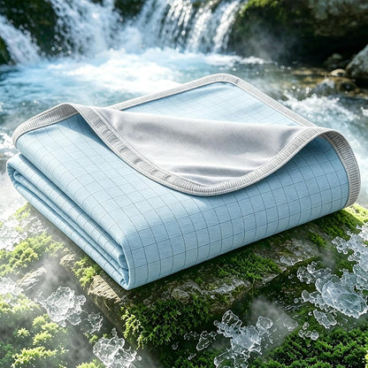 Confort rafraîchissant | Couverture respirante double face | Jeté léger pour les personnes ayant chaud la nuit et les sueurs nocturnes