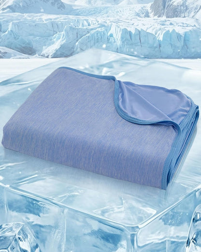 Confort Fraîcheur | Couverture rafraîchissante pour personnes ayant chaud la nuit avec Q-Max > 0,4 | Design léger et respirant pour des nuits réparatrices
