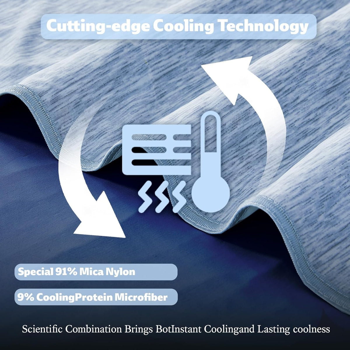 ChillWave | Cooling Blanket with Breathable Fabric | Lightweight & Soft for Hot Sleepers