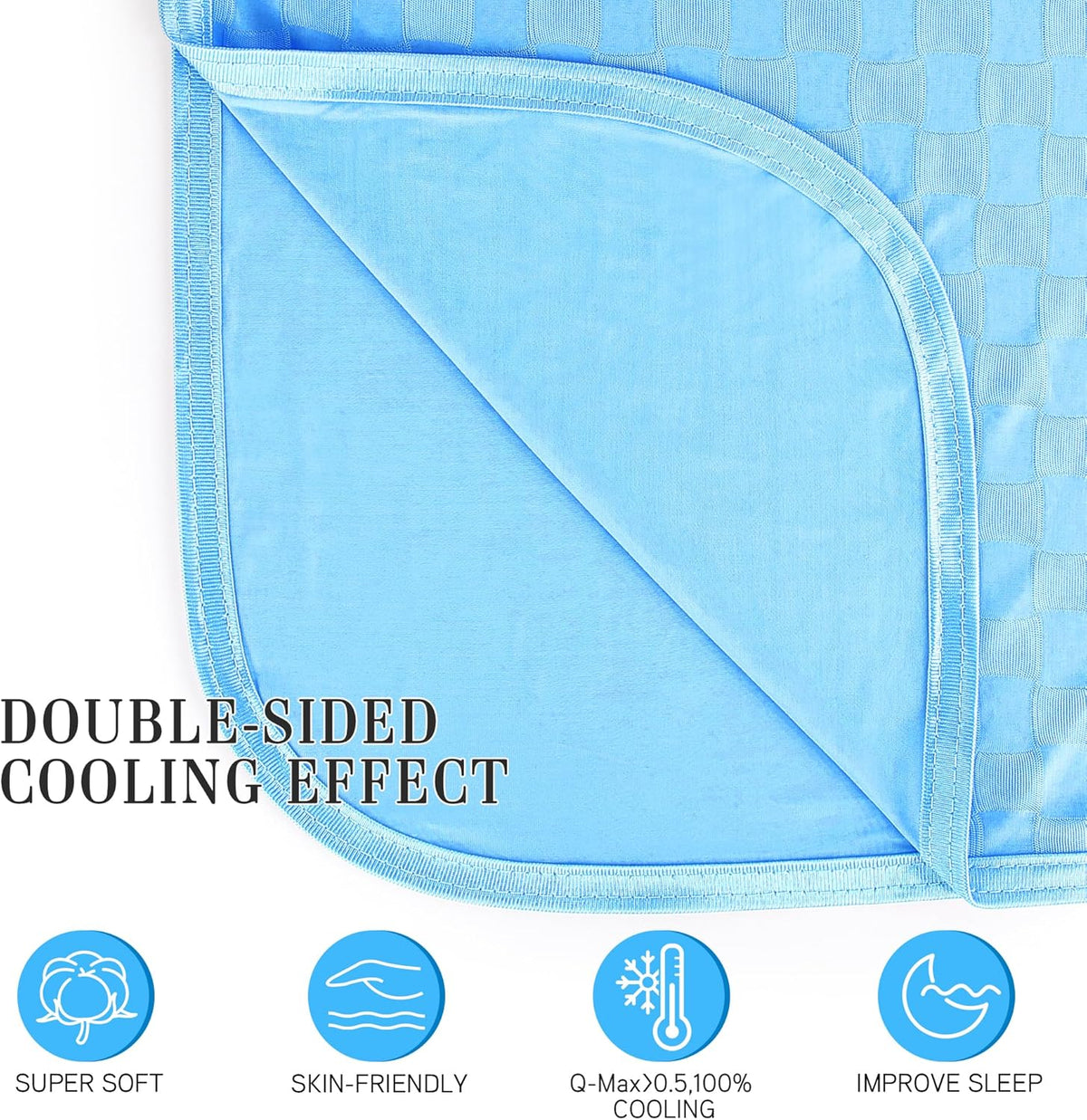 Chill Comfort | Cooling Summer Blanket with Double-Sided Cold Effect | Breathable & Lightweight for Hot Sleepers