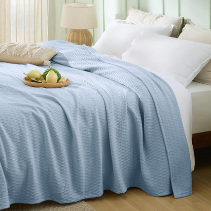 Confort douillet | Couverture rafraîchissante en rayonne de bambou pour dormeurs ayant chaud | Jeté d'été léger et respirant pour lit et canapé