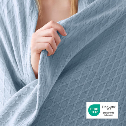 Confort douillet | Couverture rafraîchissante en rayonne de bambou pour dormeurs ayant chaud | Jeté d'été léger et respirant pour lit et canapé