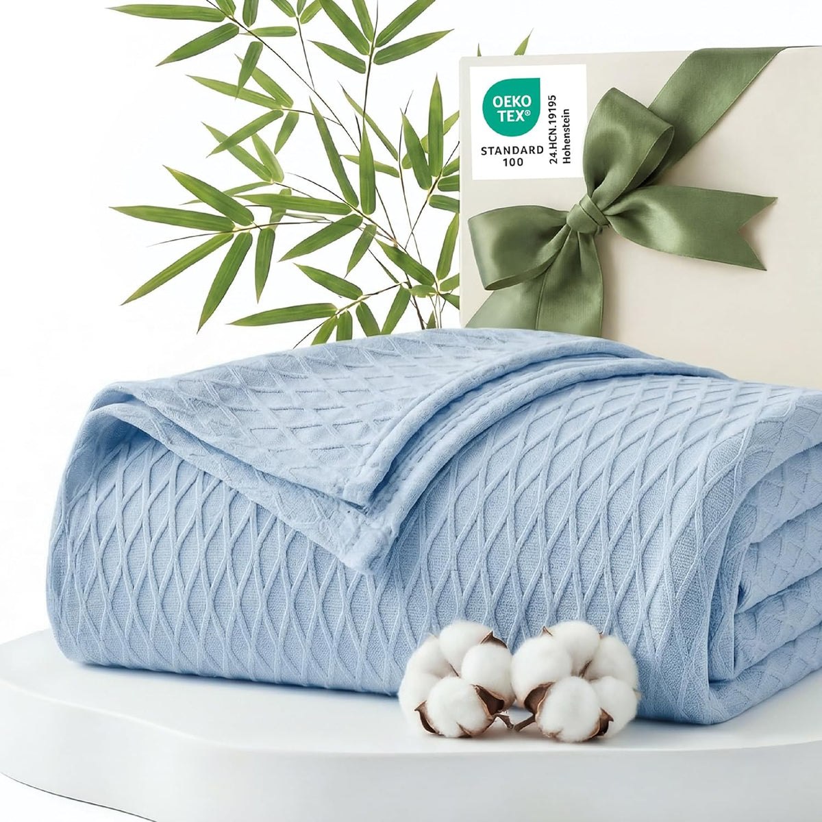 Confort douillet | Couverture rafraîchissante en rayonne de bambou pour dormeurs ayant chaud | Jeté d'été léger et respirant pour lit et canapé
