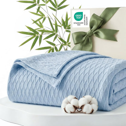 Confort douillet | Couverture rafraîchissante en rayonne de bambou pour dormeurs ayant chaud | Jeté d'été léger et respirant pour lit et canapé