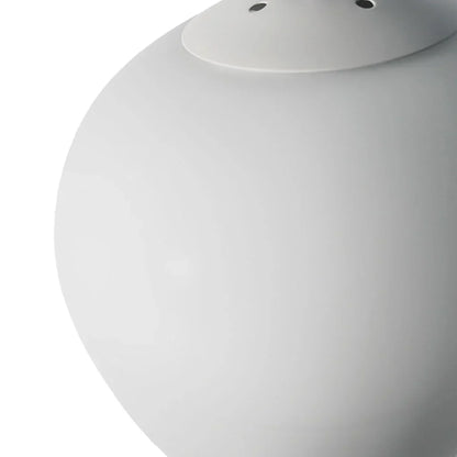 Frosted Glass Overhead Light Fixture Oval Shape White for Kitchen Island Dining Table Bedroom Ceiling Suspended Adjustable Heights Four Size