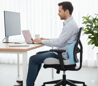 Ergonomic Memory Foam Seat Cushion – Pressure Relief & Non-Slip