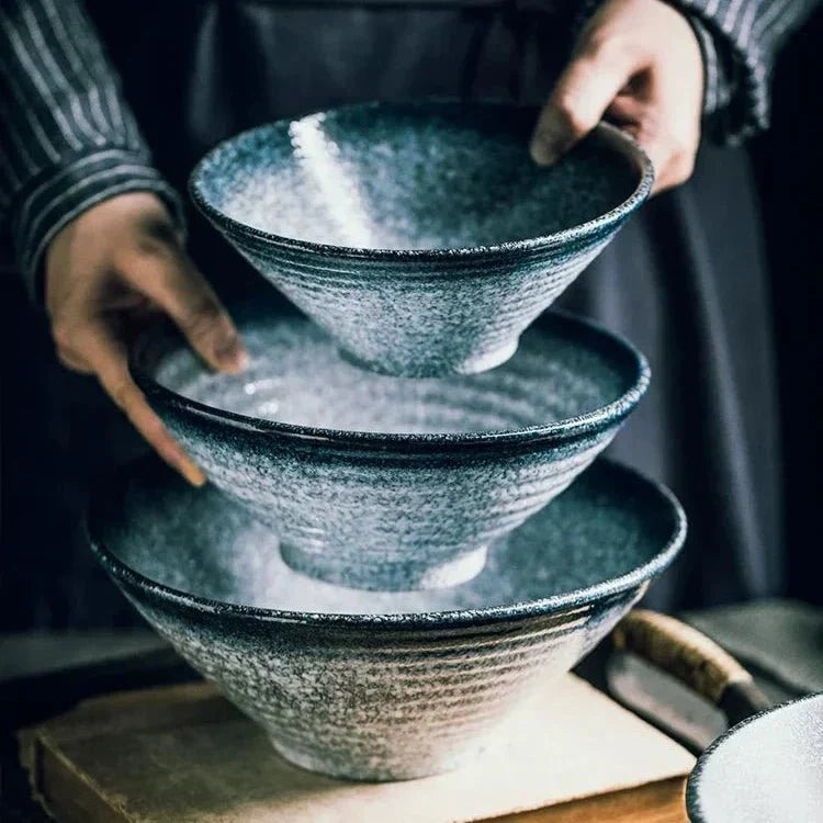 Artisan Collection | Japanese Ceramic Ramen Bowl with Handcrafted Design | Elegant Tableware for Authentic Dining