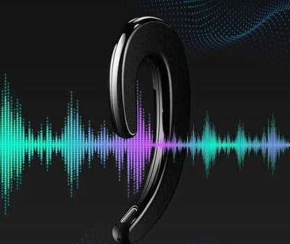 Bone Conduction Headphones with Open-Ear Hook Design for Running & Cycling