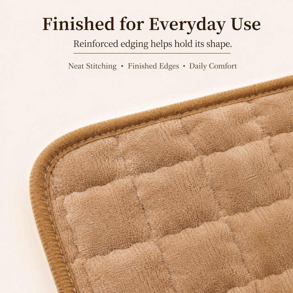 Ortekor Plush Pet Bed Mat with Detachable Bone Pillow – Cozy Indoor Resting Bed for Dogs & Cats with Non-Slip Bottom