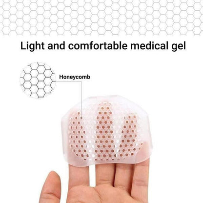 Gel Forefoot Cushions with Ventilation Holes – Relief for Ball of Foot Pain, Neuroma & Metatarsalgia – Washable Inserts for Shoes & Socks