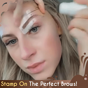 Kit de pochoirs et tampon à sourcils pour une forme parfaite