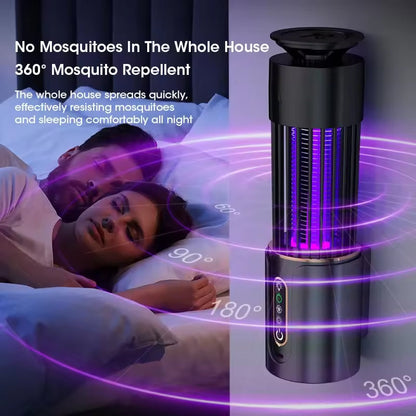 Indoor Electronic Mosquito Zapper Trap with UV Light and Night Light Function for Bedrooms and Living Spaces