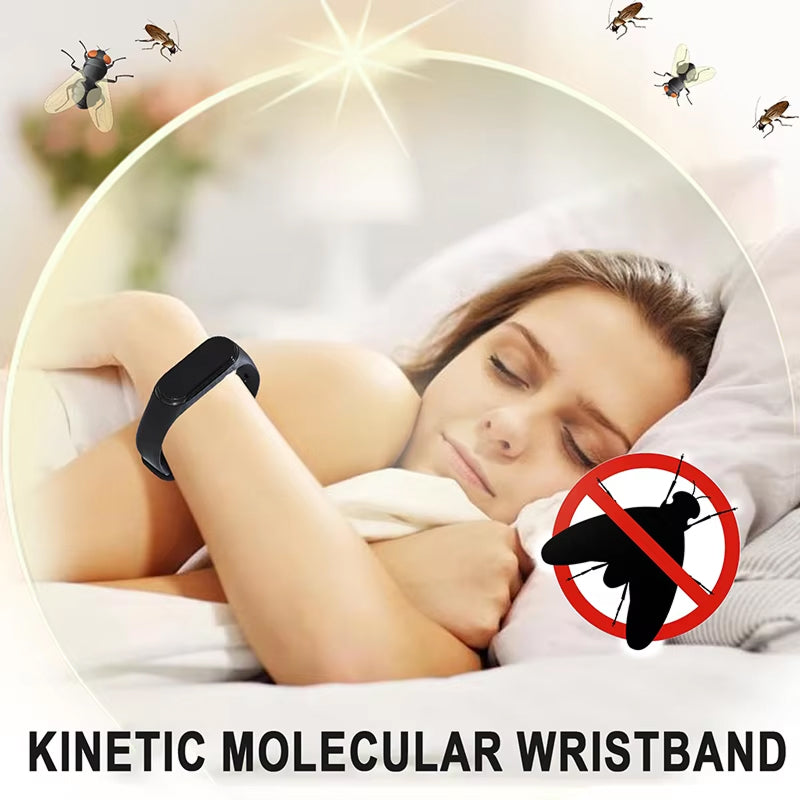 Ultrasonic Mosquito Repellent Wristband – Chemical-Free Bug Protection for Outdoor Activities, Camping, Hiking & Yard Work