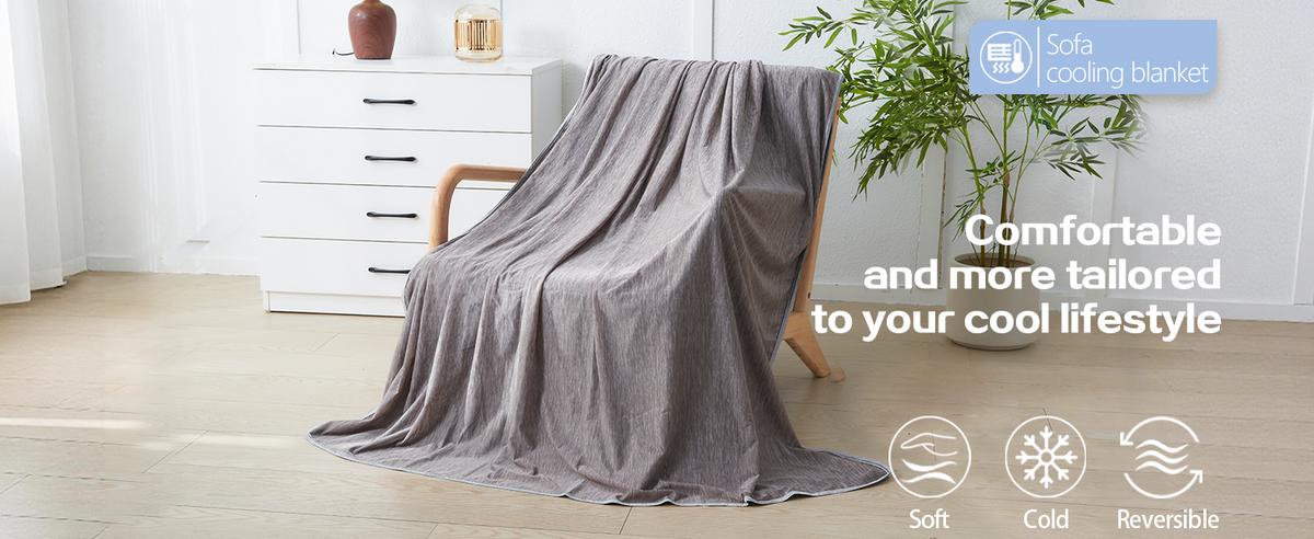 ChillWave | Cooling Blanket with Breathable Fabric | Lightweight & Soft for Hot Sleepers