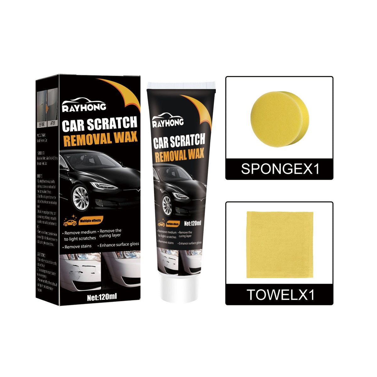 Automotive Paint Scratch Repair Compound for Cars | Restores Clear Coat & Removes Surface Marks | Works on All Vehicle Paint Colors | DIY