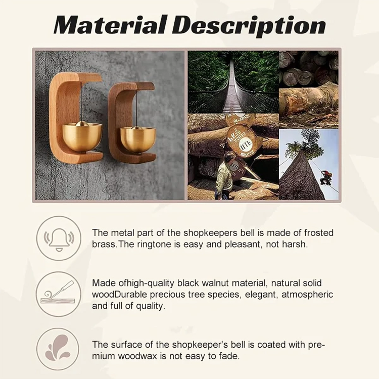 Magnetic Sound Bowl Desktop Wind Chime in Beech or Walnut Wood with C-Frame Stand for Meditation Relaxation Home Office Decor