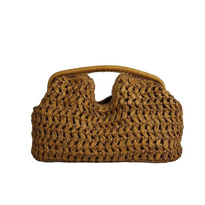 LUXEWEAVE – Sac à bandoulière en raphia tressé