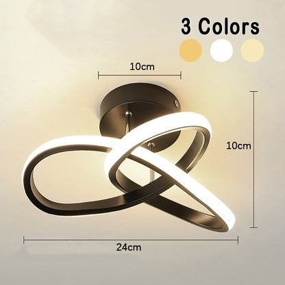 Adjustable LED Ceiling Light with Rotating Arms – Dimmable Modern Flush Mount Fixture for Living Room, Bedroom, Office & Kitchen