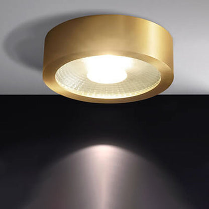 Slim-Profile Circular LED Ceiling Light – Brushed Copper Finish for Entryways, Bedrooms & Living Rooms
