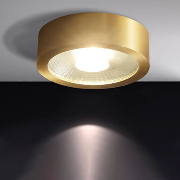 Slim-Profile Circular LED Ceiling Light – Brushed Copper Finish for Entryways, Bedrooms & Living Rooms