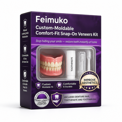 Custom-Moldable Comfort-Fit Snap-On Veneers Kit