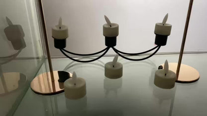 Flickering LED Flameless Tea Lights with Remote Control & Auto-Off Timer for Home Decor