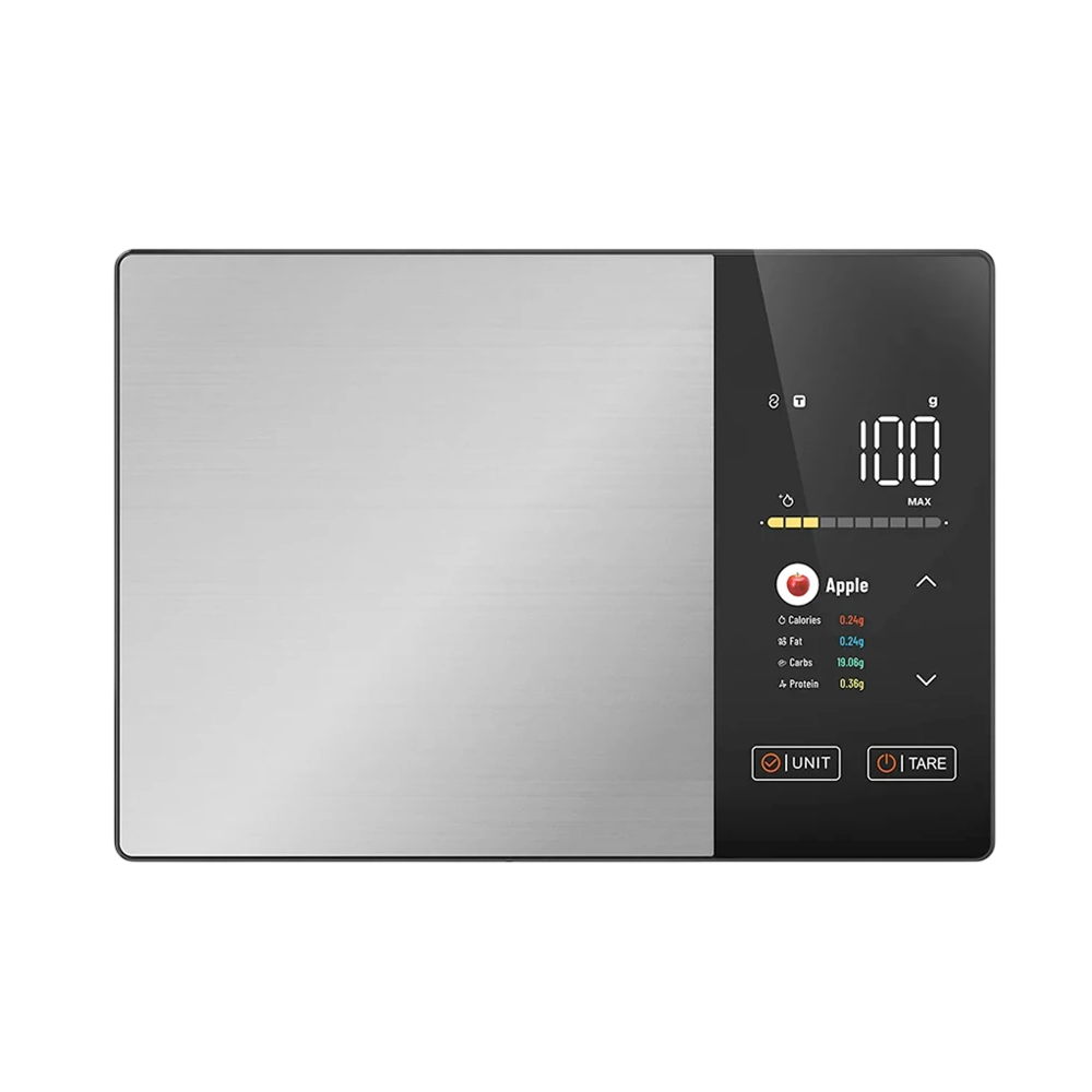 Digital Kitchen Nutrition Scale with Macro Tracking & Color Display for Meal Prep, Diet Planning & Cooking