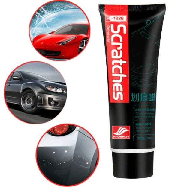 Car Plastic & Trim Restorer Polish Kit for Faded Auto Surfaces | Scratch Repair for Headlights, Bumpers & Dashboard | UV Protection
