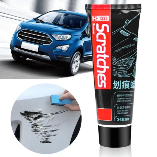 Car Plastic & Trim Restorer Polish Kit for Faded Auto Surfaces | Scratch Repair for Headlights, Bumpers & Dashboard | UV Protection