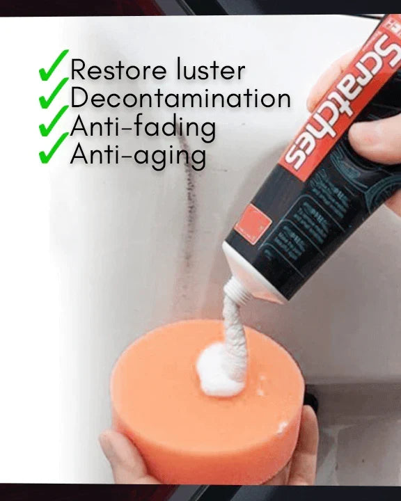 Car Plastic & Trim Restorer Polish Kit for Faded Auto Surfaces | Scratch Repair for Headlights, Bumpers & Dashboard | UV Protection