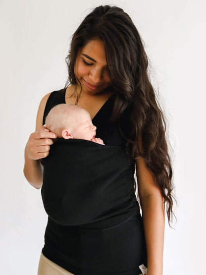 Hands-Free Infant Carrier Shirt for Mom & Dad with Built-In Nursing Access | Soft Cotton Blend Wearable Baby Holder Top for Newborn Skin-to-