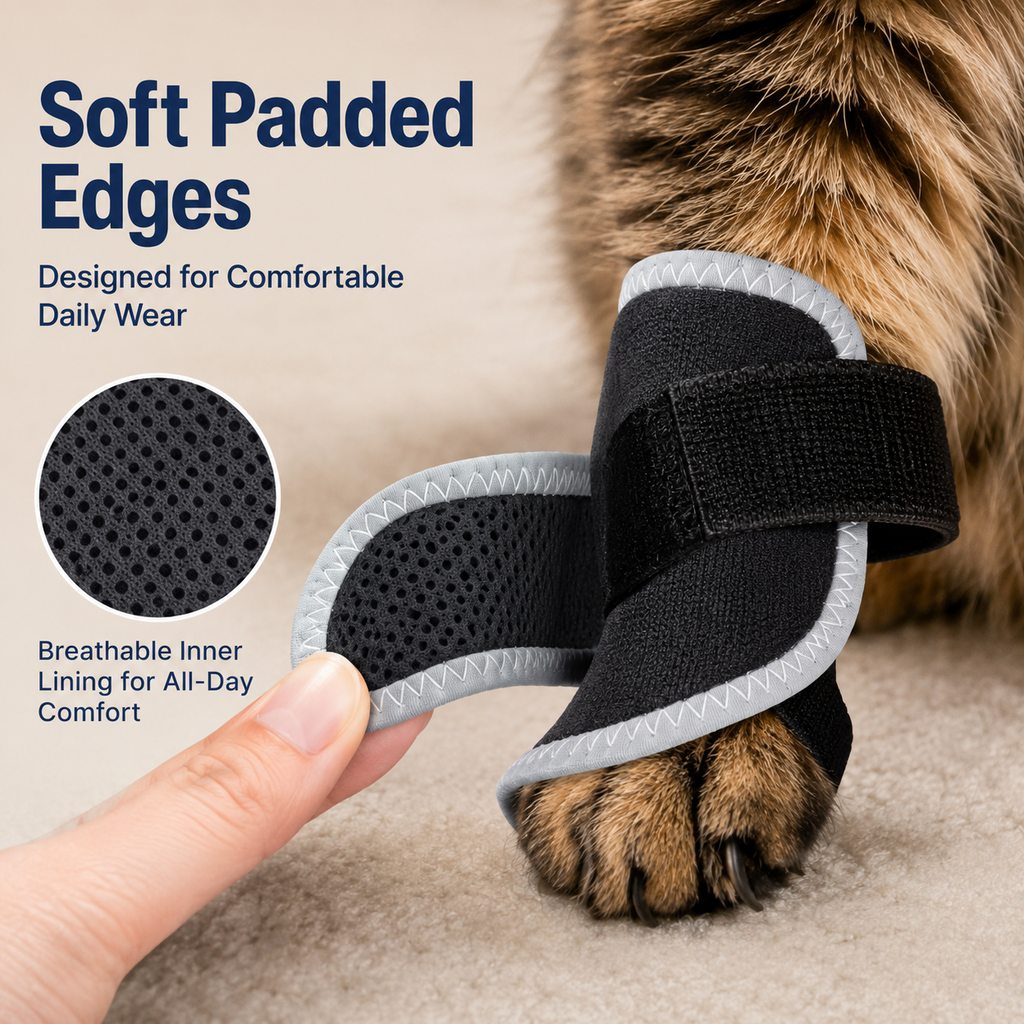 Ortekor Cat Leg Support Brace for Recovery Care - Adjustable Front or Hind Leg Splint for Weak Legs