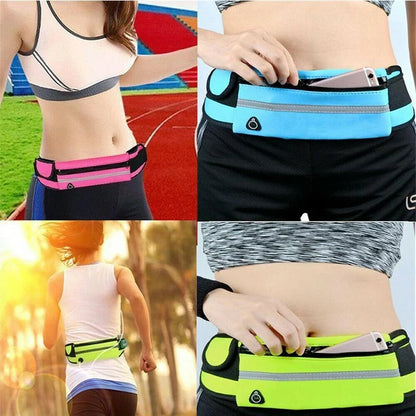 Running Belt Ultralight Lycra Water-Resistant Secure Zipper