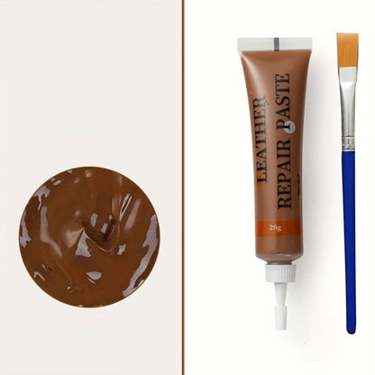 Kit de réparation pour cuir et vinyle pour canapés, intérieurs de voiture et tissus d'ameublement – 12 options de couleurs pour les retouches de meubles