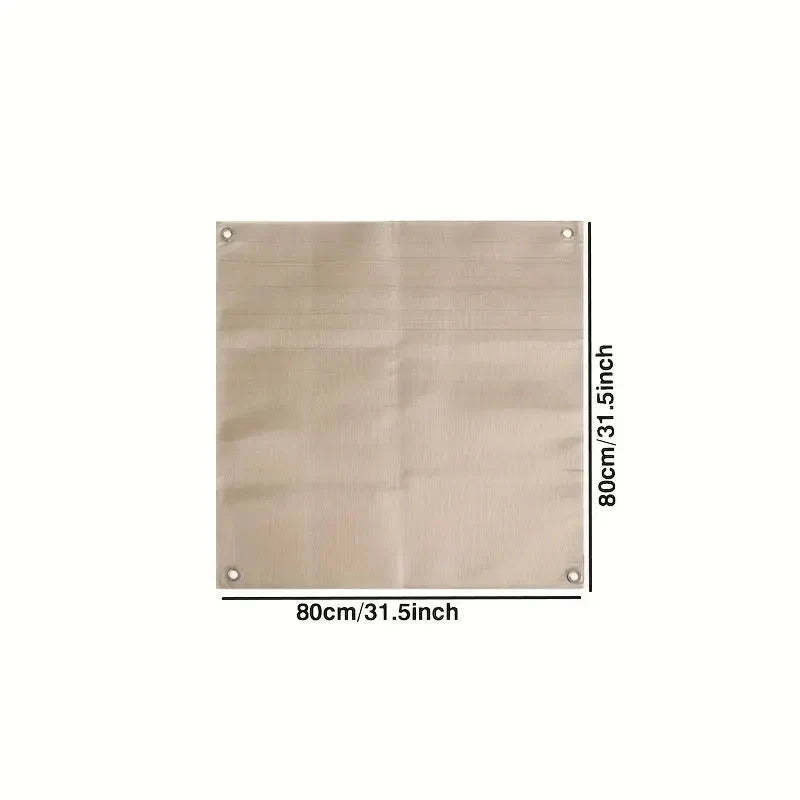 Tapis de protection de terrasse robuste en fibre de verre pour barbecues et braseros – Bouclier thermique portable pour patio, terrasse en bois et pelouse – Pliable pour l'extérieur