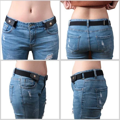 Belt Buckle-Free Elastic Knit Breathable