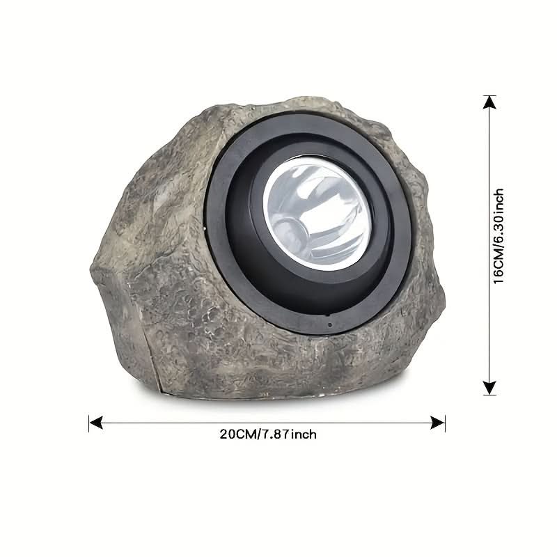 Stoneva - Lampe de jardin solaire imitation pierre