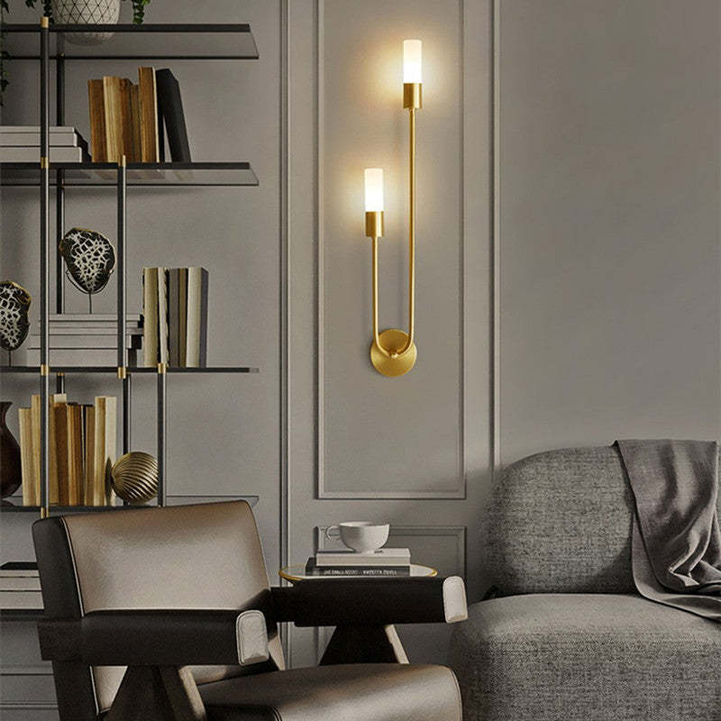 Indoor Sconce Fixture 10 Inch Gold Metal Accent Light for Bedroom Dining Area Living Space Hardwired G9 LED Warm White Lighting