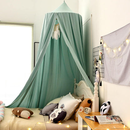 Sheer Hanging Tent Drape for Kids Bedroom – Cozy Hideaway Curtain with Light-Blocking Fabric for Naps & Reading Nook