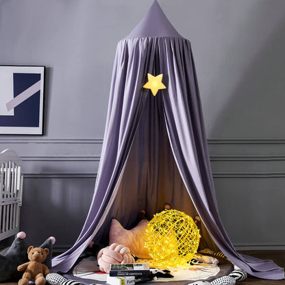Sheer Hanging Tent Drape for Kids Bedroom – Cozy Hideaway Curtain with Light-Blocking Fabric for Naps & Reading Nook
