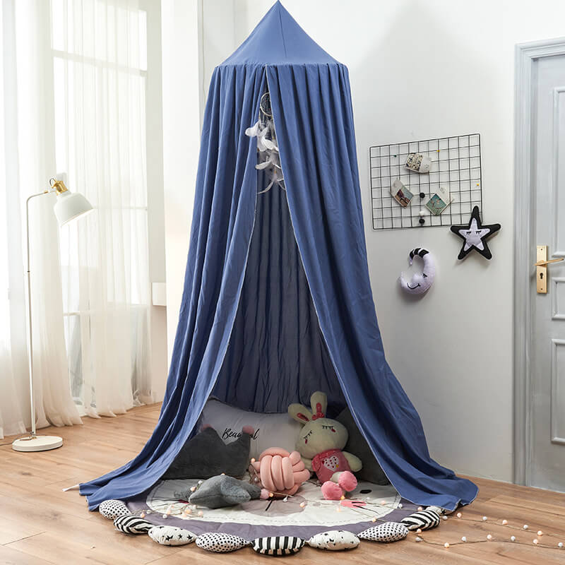 Sheer Hanging Tent Drape for Kids Bedroom – Cozy Hideaway Curtain with Light-Blocking Fabric for Naps & Reading Nook