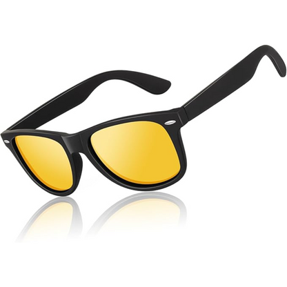 Polarized Retro Sunglasses UV400 Protection Unisex Vintage Eyewear Driving Hiking Water Sports Glare Reduction Lightweight Frames Men Women