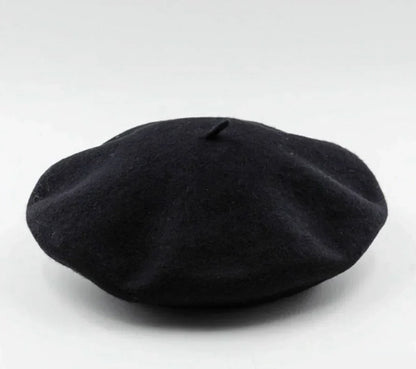 Women's Soft Felt Hat French Style Artist Cap Stretchy Headwear for Fall Winter Daily Fashion Casual Formal Wear
