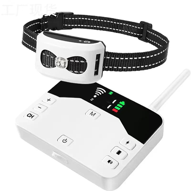 Wireless Dog Fence & Training Collar System with 300-Yard Range | Waterproof Rechargeable Pet Containment for Small Medium Large Dogs