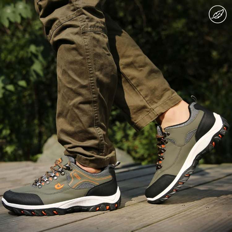 Orthopedic Hiking Shoes for Men & Women with Arch Support & Pain Relief, Wide Toe Box Sneakers for All-Day Comfort, Breathable Walking Shoes