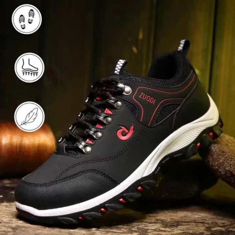 Orthopedic Hiking Shoes for Men & Women with Arch Support & Pain Relief, Wide Toe Box Sneakers for All-Day Comfort, Breathable Walking Shoes