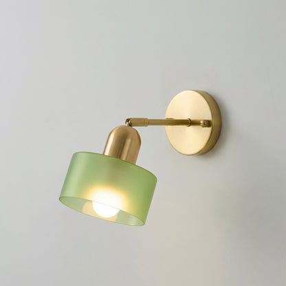 Modern Glass Wall Sconce Light Fixture for Bedroom Living Room Hallway – E26 Base Minimalist Accent Lighting