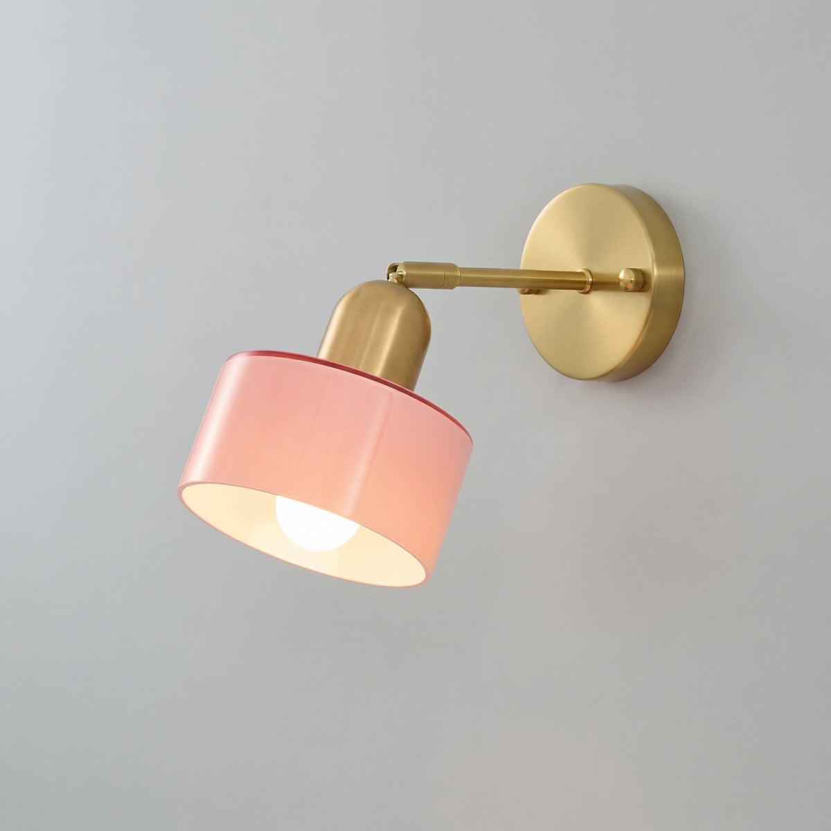 Modern Glass Wall Sconce Light Fixture for Bedroom Living Room Hallway – E26 Base Minimalist Accent Lighting