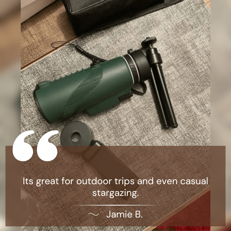 Portable HD Telescope Monocular 600x Magnification for Wildlife Bird Watching Hiking Sports Concerts Travel Outdoor Adventure